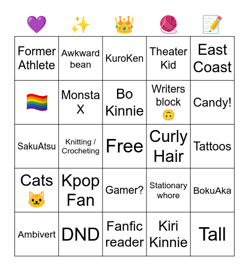 Kay Bingo! Bingo Card