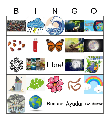 Dia de la Tierra Bingo Card