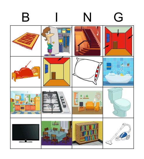 things at home Bingo Card