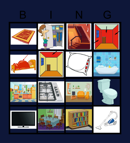 things at home Bingo Card