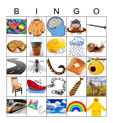 Phonics AI-OA-IE Words Bingo Card
