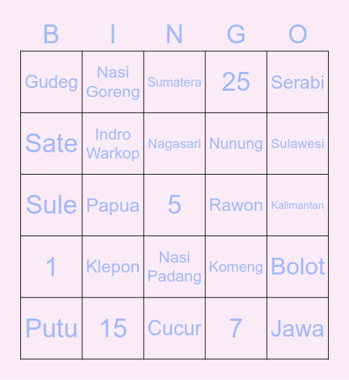 hyoojungie 🍭 Bingo Card