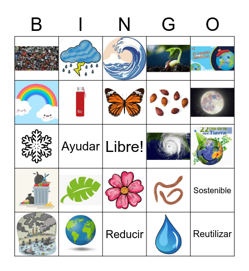 Dia de la Tierra Bingo Card