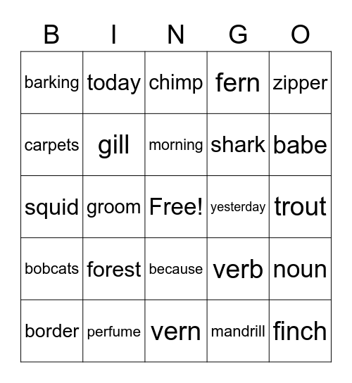 CKLA Unit 4 Bingo Card