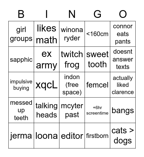 axol 100jex Bingo Card
