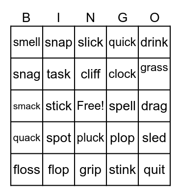 BAR Set 3 Bingo Card