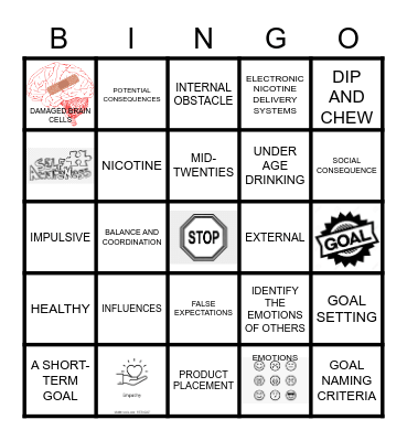 TOO GOOD FOR DRUGS REVIEW Bingo Card