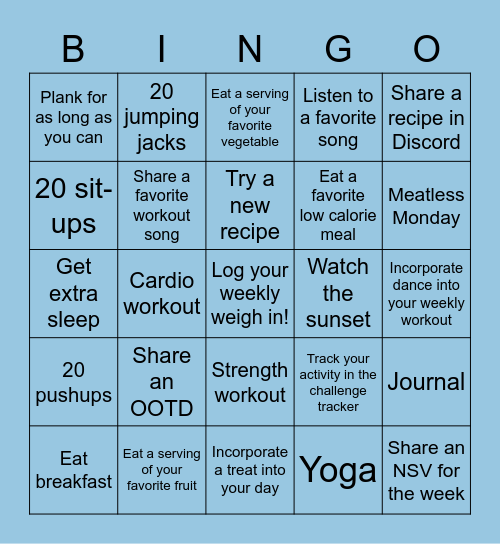 The Room Bingo - Week 3 Bingo Card