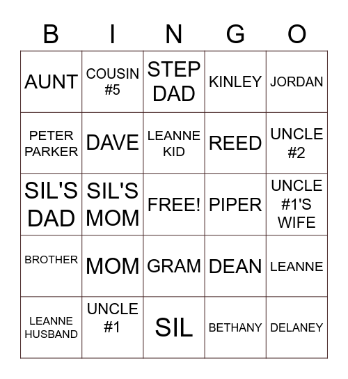 Easter Covid Bingo Card