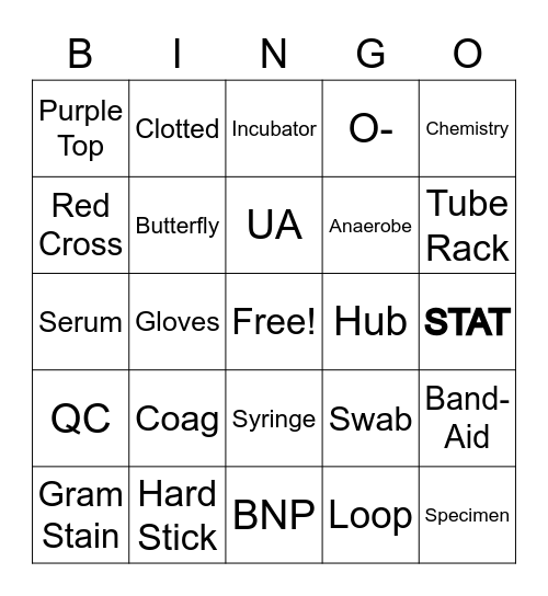 LACH LAB WEEK BINGO Card