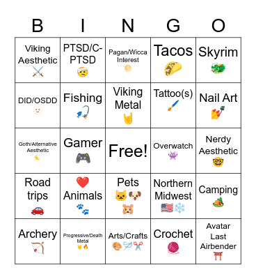 VetTech System Bingo Card