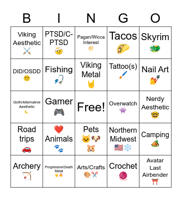 VetTech System Bingo Card