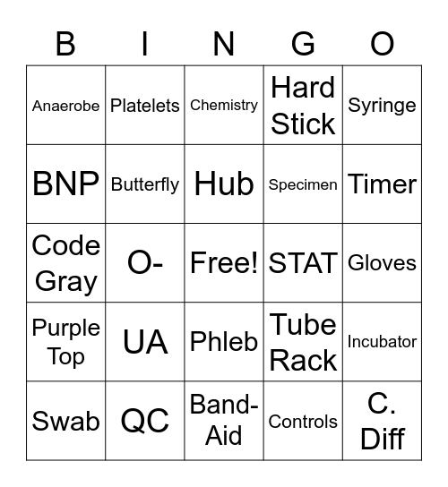 LACH LAB WEEK 2022 Bingo Card