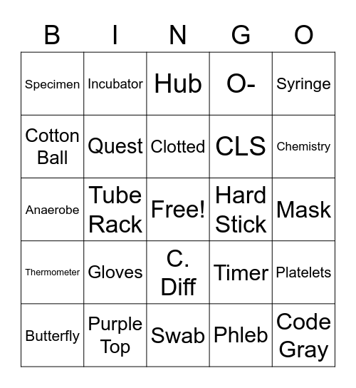 LACH LAB WEEK 2022 Bingo Card