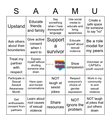 I can... Bingo Card