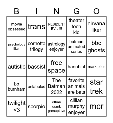 Will Bingo Card