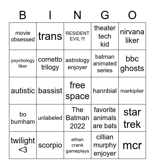 Will Bingo Card