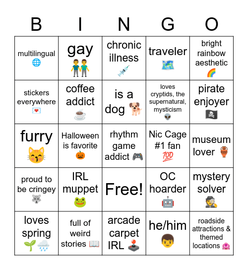 Asa Bingo Card