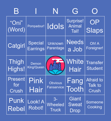 EPISODE 1 ANIME TROPES BINGO Card