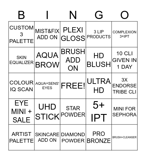 Be Bold Be BINGO! Bingo Card