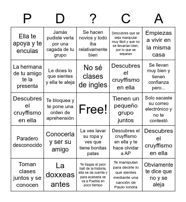 Fin del cruyffismo Bingo Card
