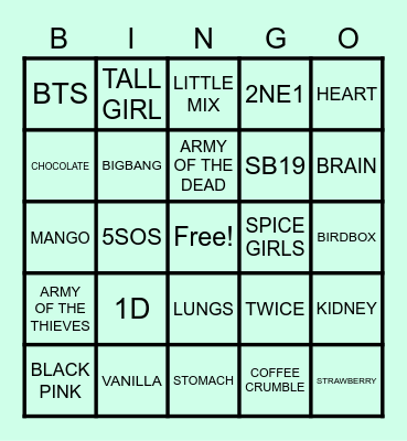 BLIPBLOP BINGO Card