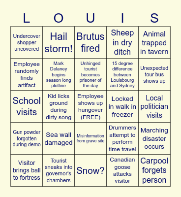 Fortress Bingo Card