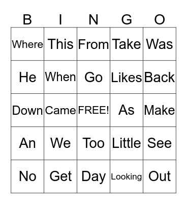 Bingo fun Bingo Card