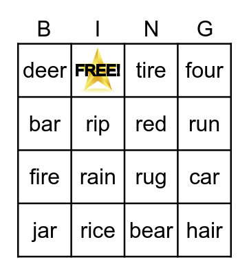 R Bingo Card