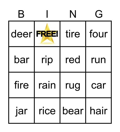 R Bingo Card