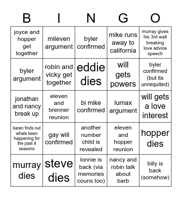 sts4 bingo Card
