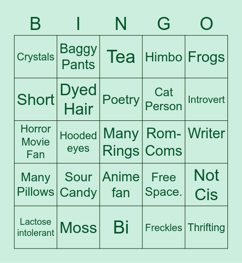 Lynn Bingo Card