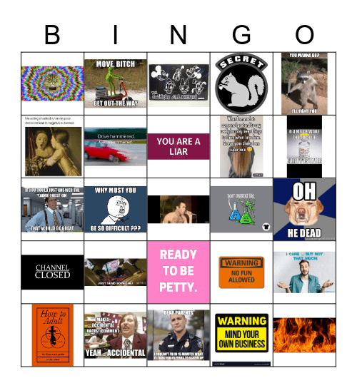 'SPATCH BINGO Card