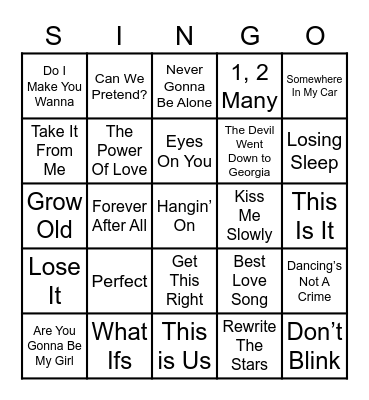 Abby’s Bridal Shower Bingo Card