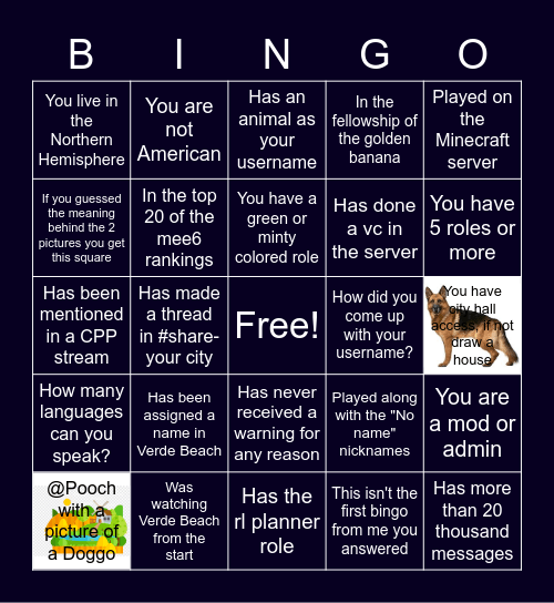 CPP Bingo 9 Bingo Card