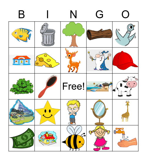 Noun Bingo! Bingo Card