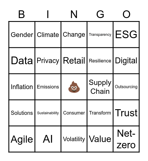 BCG Word Salad Bingo Card