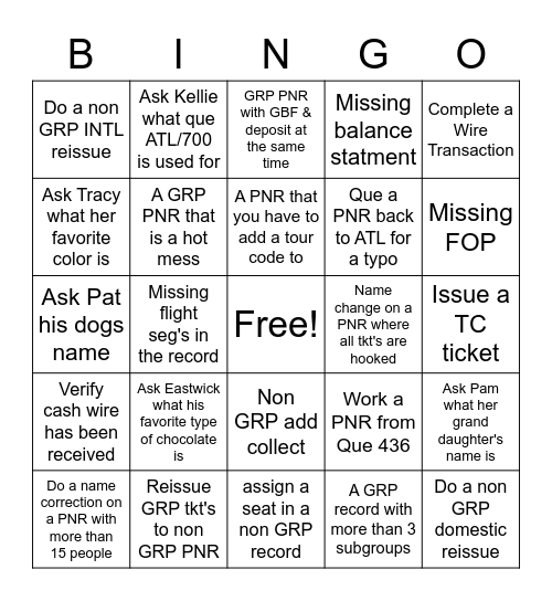 GRPS Bingo Card