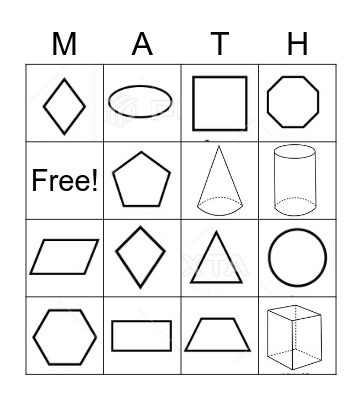 Geometry Bingo Card