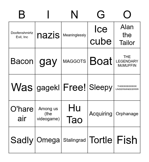 D&D Bingo Card