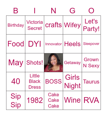 MARETTA'S BIRTHDAY BINGO! Bingo Card