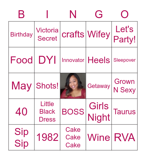 MARETTA'S BIRTHDAY BINGO! Bingo Card