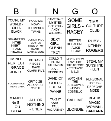 THE BARN HOUSE Bingo Card