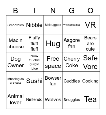 Are You Like Zenix? Bingo Card