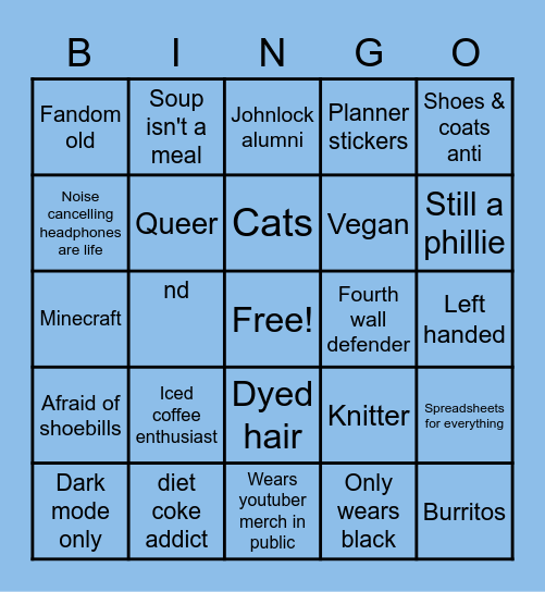 Jestbee bingo Card