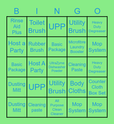 Norwex Bingo Card
