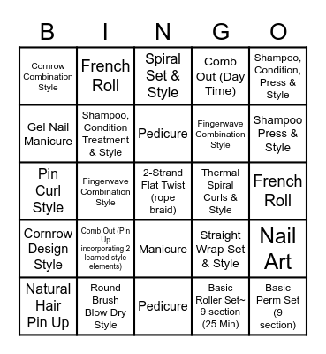 Practical Applications Bingo Card