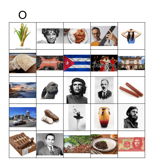 Cuba Bingo Card
