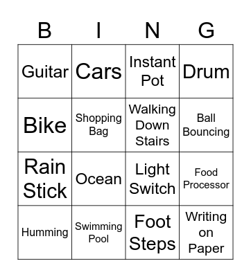 Arihant Sound 2 Bingo Card