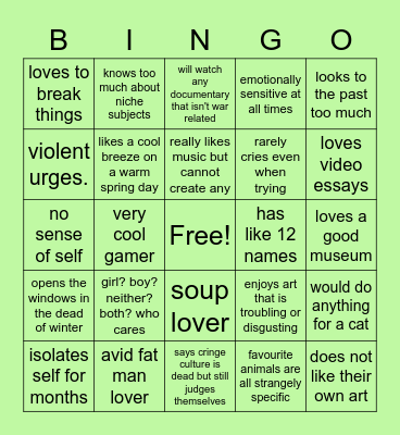 how much max do u have in u Bingo Card